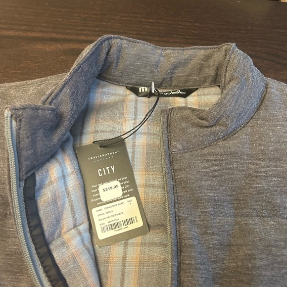 NWT Travis Mathew cold weather heather gray jacket new climate drop large - Picture 2 of 6